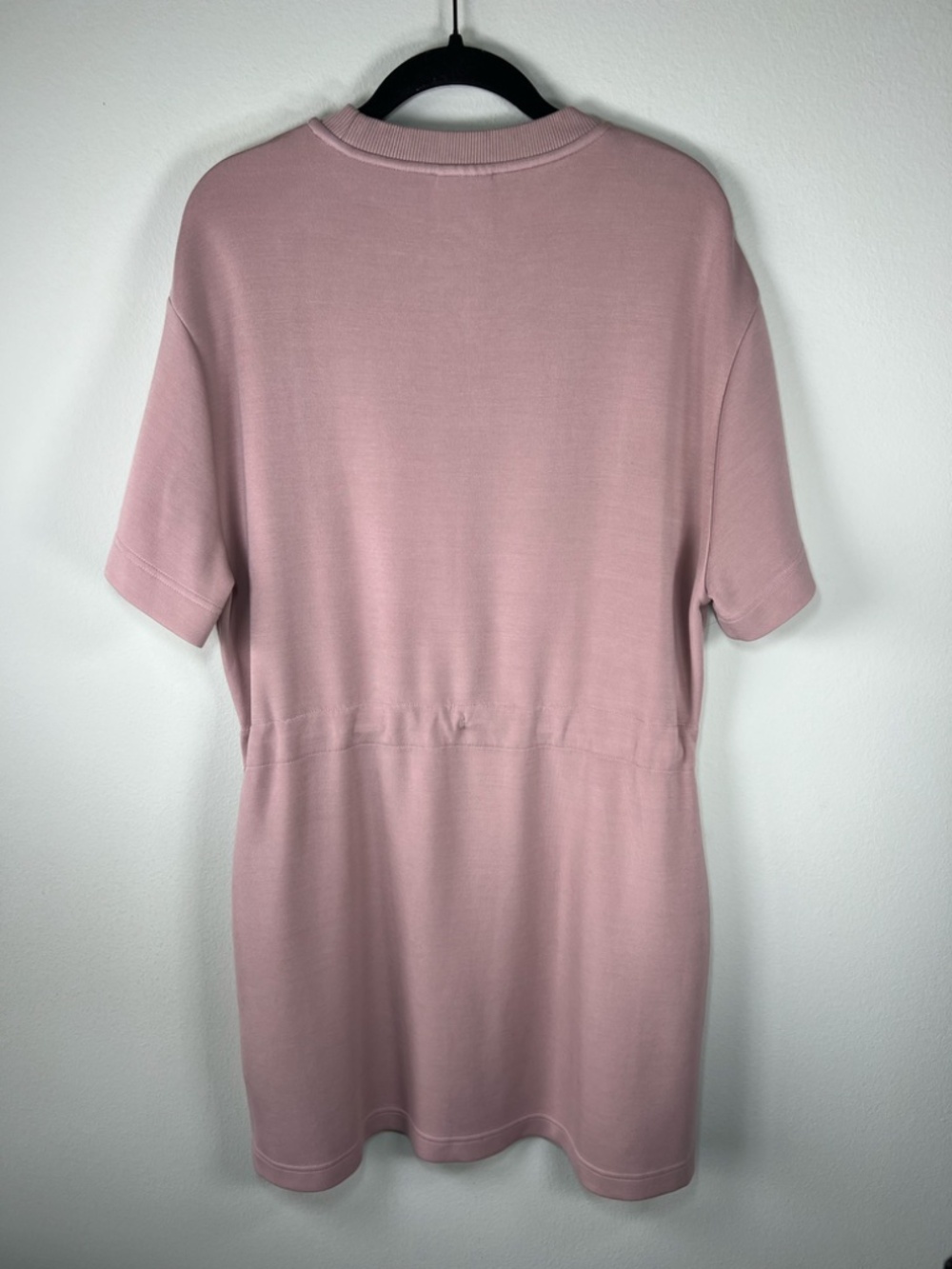 Varley Maple 2.0 Dress Brandy Rose Mini Short Sleeve Stretch Pocket Drawstring M - Picture 9 of 14